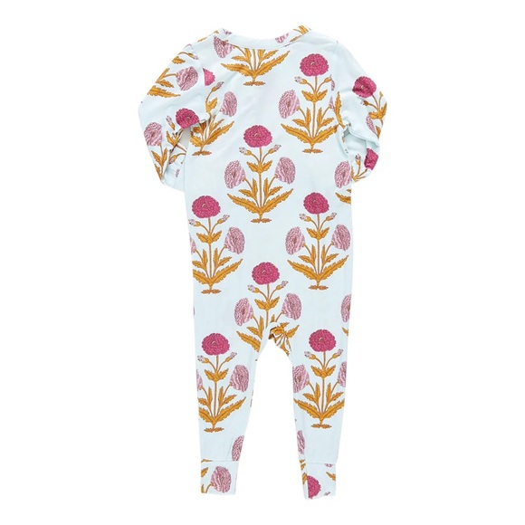 NWT PINK CHICKEN BAMBOO PINK DANDELION ROMPER - Picture 5 of 11